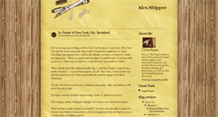 Desktop Screenshot of alexshippee.blogspot.com