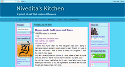 Desktop Screenshot of niveditaskitchen.blogspot.com