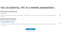 Tablet Screenshot of immigration-tips.blogspot.com