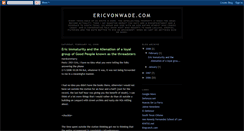 Desktop Screenshot of ericvonwade.blogspot.com