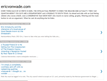 Tablet Screenshot of ericvonwade.blogspot.com