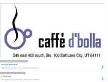 Tablet Screenshot of caffedbolla.blogspot.com