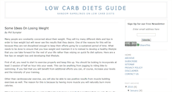 Desktop Screenshot of lowcarbdietsguide.blogspot.com