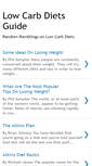 Mobile Screenshot of lowcarbdietsguide.blogspot.com