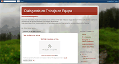 Desktop Screenshot of dialogandoentrabajoenequipo.blogspot.com