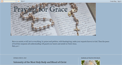 Desktop Screenshot of prayingforgrace.blogspot.com