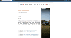 Desktop Screenshot of odustudentannouncements.blogspot.com