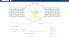 Desktop Screenshot of luxyliving.blogspot.com