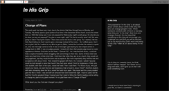 Desktop Screenshot of inhisgriponly.blogspot.com