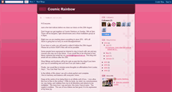 Desktop Screenshot of cosmicrainbownewsletter.blogspot.com