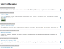 Tablet Screenshot of cosmicrainbownewsletter.blogspot.com