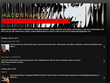 Tablet Screenshot of madonnahub.blogspot.com