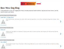 Tablet Screenshot of bowwowdogblog.blogspot.com