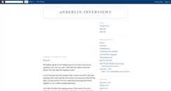 Desktop Screenshot of anberlininterviews.blogspot.com