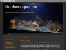 Tablet Screenshot of nordseeaquarium.blogspot.com