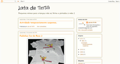 Desktop Screenshot of lata-de-tinta.blogspot.com