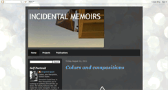 Desktop Screenshot of incidentalmemoirs.blogspot.com