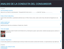 Tablet Screenshot of analisisdelconsumidor-claudis.blogspot.com