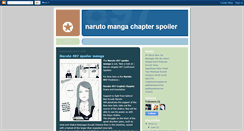 Desktop Screenshot of narutomangachapterspoiler.blogspot.com