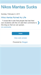 Mobile Screenshot of nikosmantassucks.blogspot.com