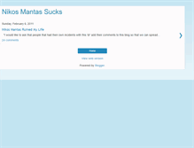 Tablet Screenshot of nikosmantassucks.blogspot.com