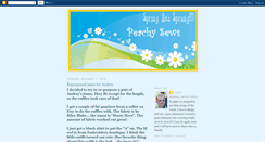 Desktop Screenshot of peachysews.blogspot.com