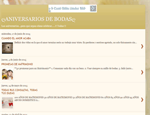 Tablet Screenshot of aniversariosdebodas.blogspot.com