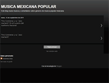 Tablet Screenshot of musicamexicanapopular.blogspot.com