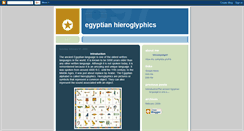 Desktop Screenshot of egypthieroglyphics.blogspot.com