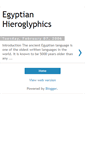 Mobile Screenshot of egypthieroglyphics.blogspot.com