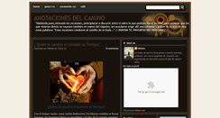 Desktop Screenshot of anotacionesdelcamino.blogspot.com