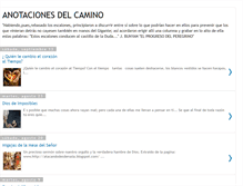 Tablet Screenshot of anotacionesdelcamino.blogspot.com