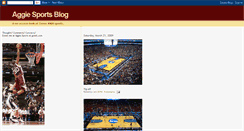 Desktop Screenshot of aggiesportsblog.blogspot.com