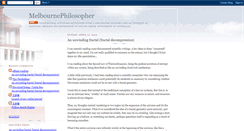 Desktop Screenshot of melbournephilosopher.blogspot.com