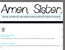 Tablet Screenshot of amen-sister.blogspot.com