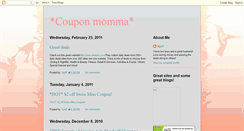 Desktop Screenshot of couponmomsaving.blogspot.com