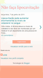 Mobile Screenshot of naorealizelipocavitacao.blogspot.com