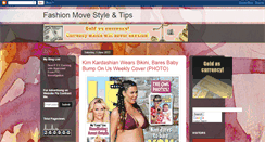 Desktop Screenshot of fashionmovestyletips.blogspot.com