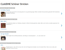 Tablet Screenshot of claudine-schoenerstricken.blogspot.com
