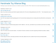 Tablet Screenshot of handmadetoyalliance.blogspot.com