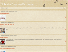 Tablet Screenshot of clescritores.blogspot.com