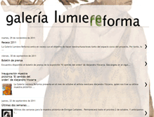 Tablet Screenshot of galerialumiereforma.blogspot.com