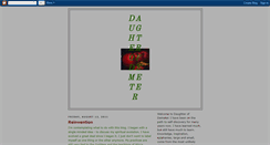 Desktop Screenshot of daughterofdemeter.blogspot.com