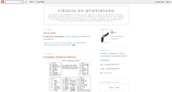 Desktop Screenshot of cienciasnoquotidiano.blogspot.com