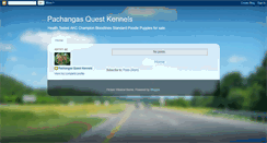 Desktop Screenshot of pachangasquestkennels.blogspot.com