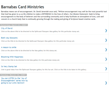 Tablet Screenshot of barnabascardministries.blogspot.com
