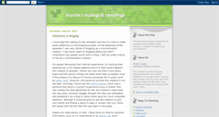 Desktop Screenshot of krystielenita.blogspot.com
