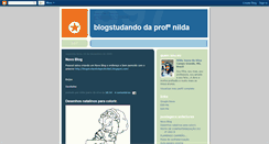 Desktop Screenshot of blogstudandodaprofnilda.blogspot.com
