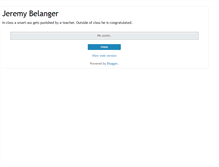 Tablet Screenshot of jeremybelanger.blogspot.com