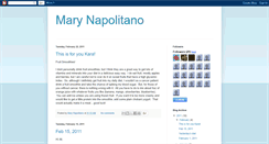 Desktop Screenshot of marynapolitano.blogspot.com